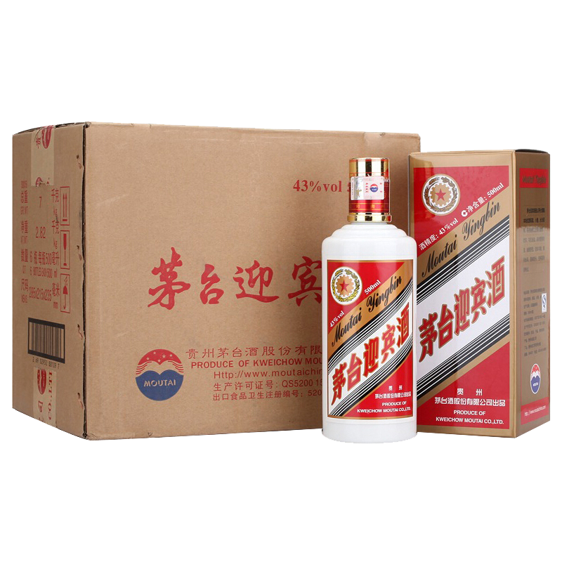 MOUTAI/ę́ ��ӭ���� 53?������ 500ml 6ƿ 788Ԫ