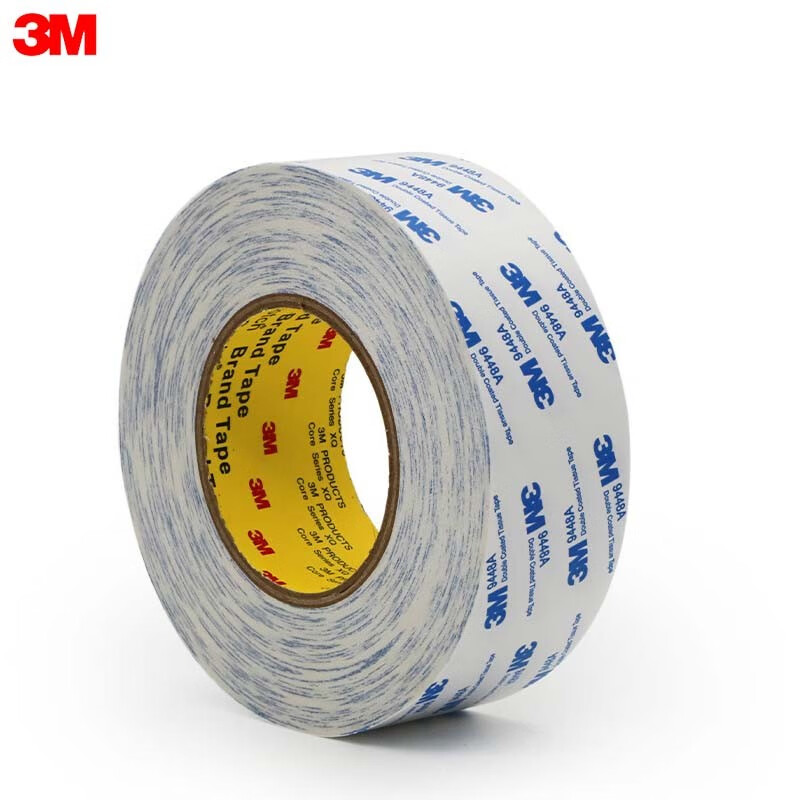 3m 9448a白色双面胶 强力双面胶超薄 透明耐高温无痕双面胶带 办公
