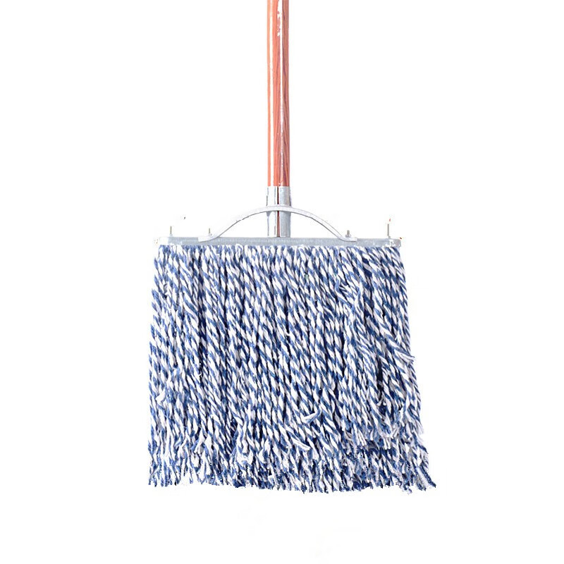 卫洋wy-052 木杆拖把普通老式大拖把学校物业吸水拖把棉线尘推拖把木