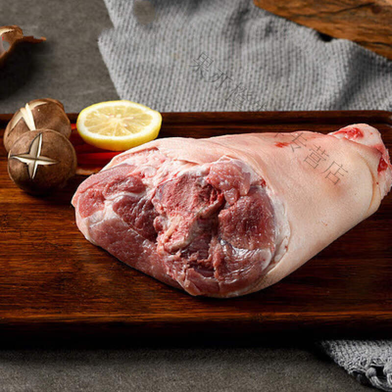冰果乐农家土猪肉粮食猪肉现杀整只猪腿带猪踢腿肉前腿一只3500g过年