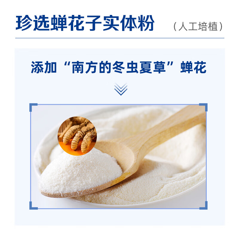 安黎元蛋白粉 多维钙铁锌蛋白质粉蝉花子实体乳清蛋白粉礼盒装 1罐900克