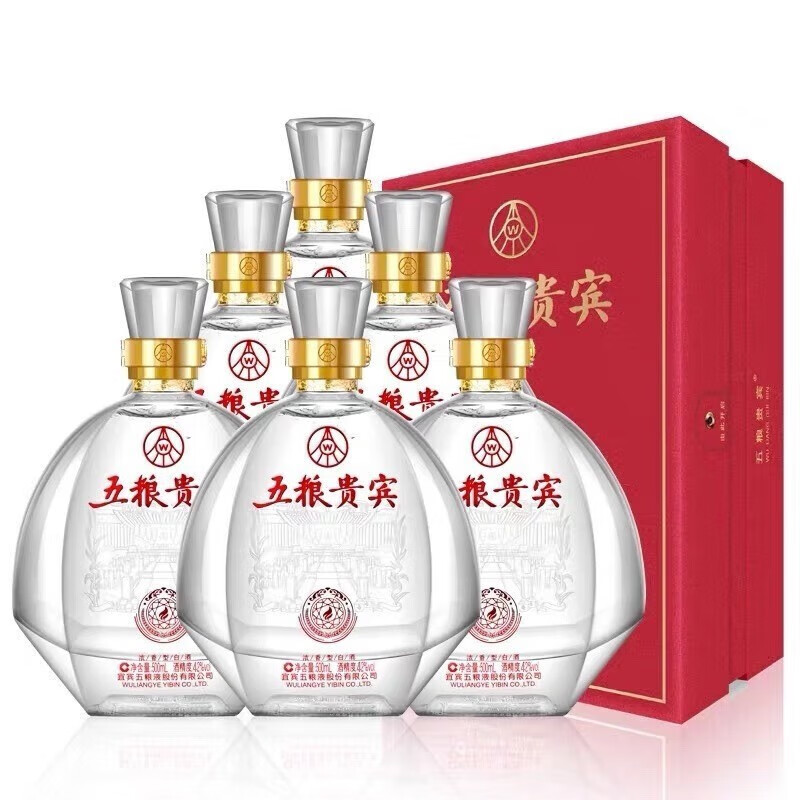 五粮液(wuliangye)股份有限公司 42度 浓香型白酒整箱 五粮贵宾 500ml