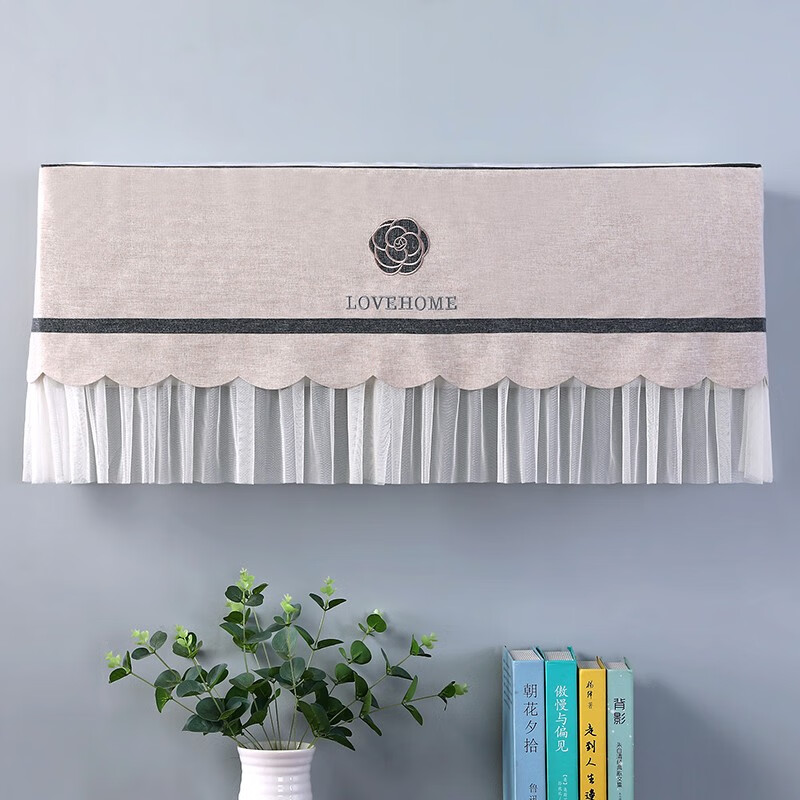 百菲空调罩防尘罩套挂机挂式通用2024新款内机立式开机不取 h58山茶花