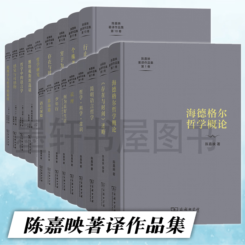 【可选单本套装】陈嘉映著译作品集套装共18册：1-18卷 穷于为薪+个殊者相应和+海德格尔哲学概论+存在与时间述略+简明语言哲学+何为良好生活+少年行+思远道 等 商务印书馆 陈嘉映著译作品集套装共