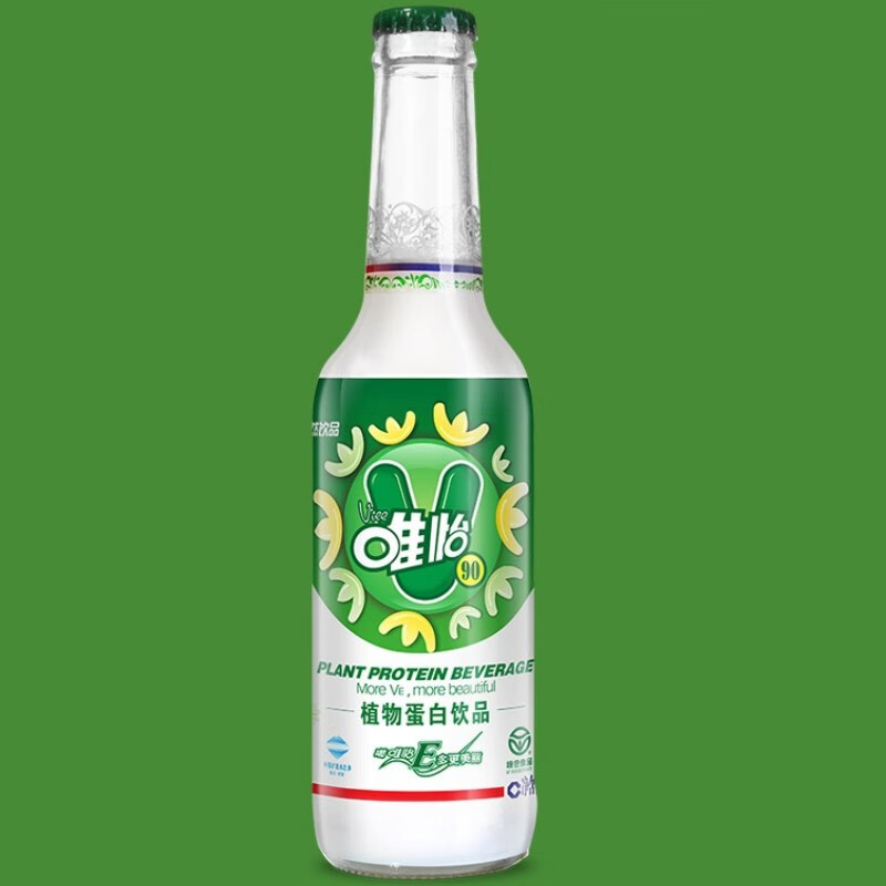 唯怡(viee)245ml*12瓶唯怡豆奶玻璃瓶花生乳奶植物蛋白饮料维怡七夕