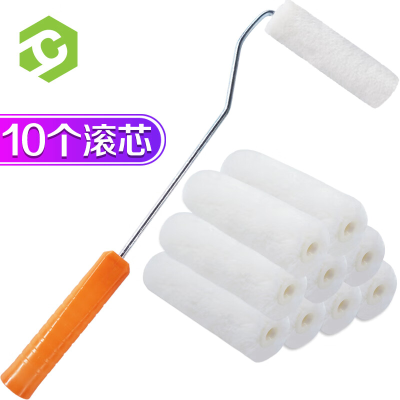 彩弘 4寸滚筒刷10个羊毛滚芯 刷油漆乳胶漆涂料滚刷滚子 迷你小拇指滚筒补墙漆粉刷墙工具套装细毛怎么看?