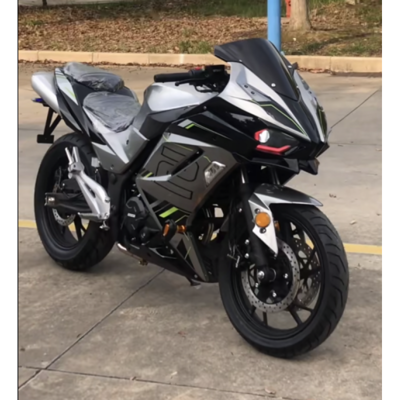 悅物耐典全新國(guó)產(chǎn)H2摩托車(chē)400CC雙缸水冷電噴跑機(jī)車(chē)大排量趴賽整車(chē)可上牌 國(guó)四電噴200