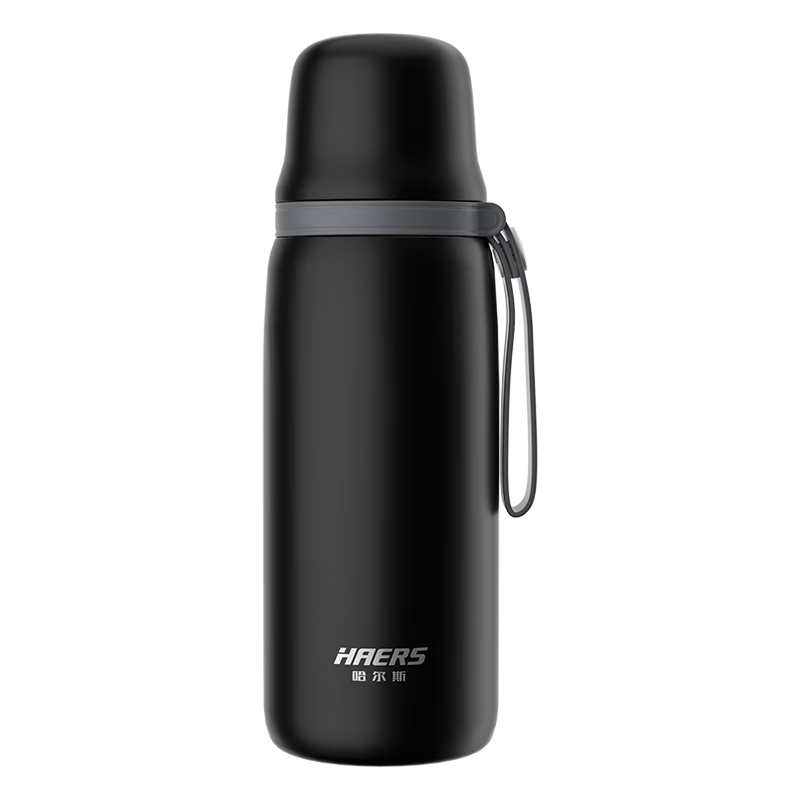 PLUS：哈尔斯 316L不锈钢大容量户外便携杯子650mL