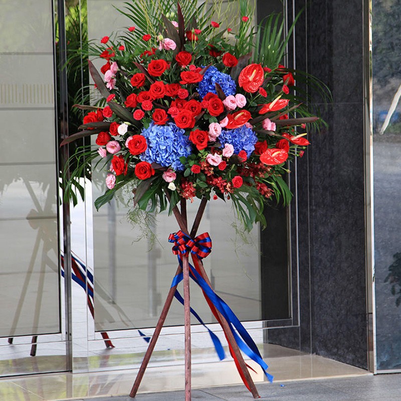 花礼鲜花同城配送速递绣球卡罗拉红玫瑰花束开业商务花篮乔迁祝贺迎宾