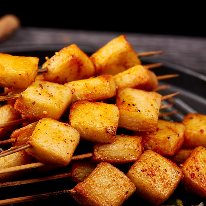 七鲜&管氏 鱼豆腐(净重19g×12串/袋)适合1~2人 居家户外烧烤