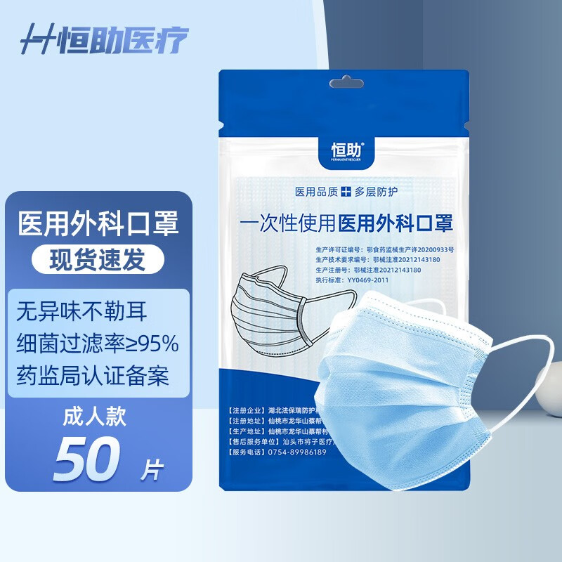恒助医用口罩价格历史走势,质量有保障