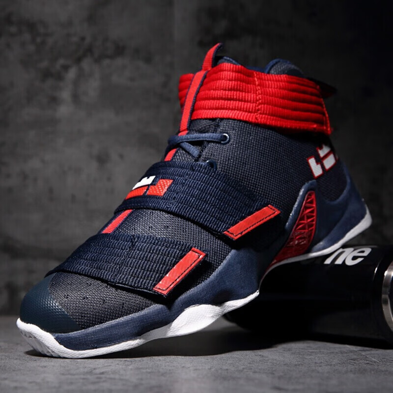 欧文7代8男鞋秋季高帮詹姆斯11士兵耐磨运动篮球青少年学生大童实战