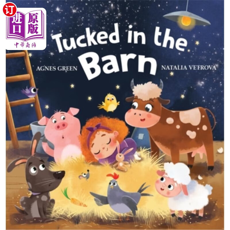 海外直订tucked in the barn: bedtime rhyming book about farm