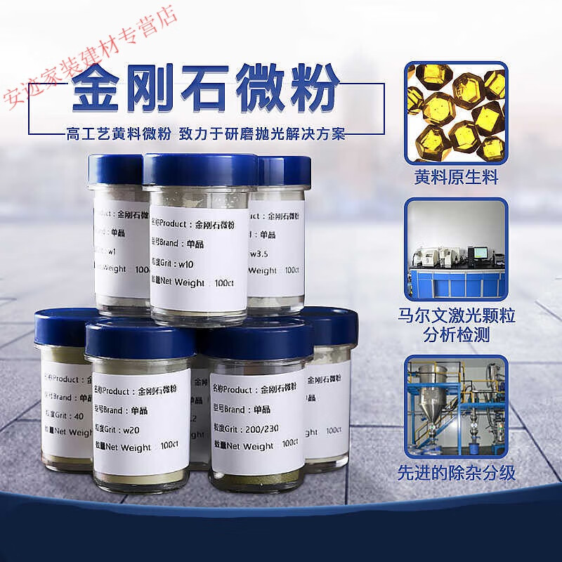 微粉钻石粉抛光粉磨料金属模具陶瓷晶体玉石研磨镜面抛光 50/60=50目