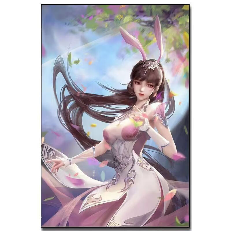 斗罗大陆唐三小舞数字油画diy填色手工卡通动漫人物卧室装饰挂画