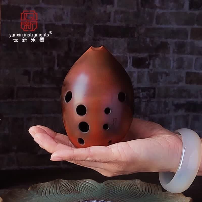 云新艺苑云新陶埙双腔梨埙初学演奏十孔10孔八孔红陶乐器梨型埙梨形陶埙 熏烧茶埙 F调十孔【初学推荐】怎么看?
