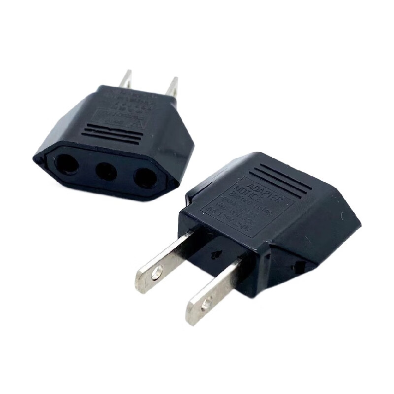 欧标圆脚转扁脚插头转换器 4.