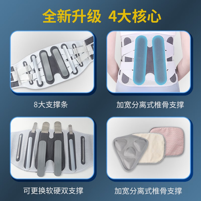 仁和 护腰带腰间盘突出腰肌劳损发热治疗器腰疼医疗束腰托带热敷保暖 L码【适合体重110-140斤】