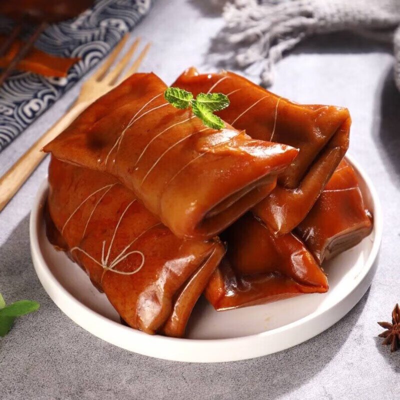 业熟食卤味五香阿胶猪皮卷下酒菜即食小吃 1袋/260g