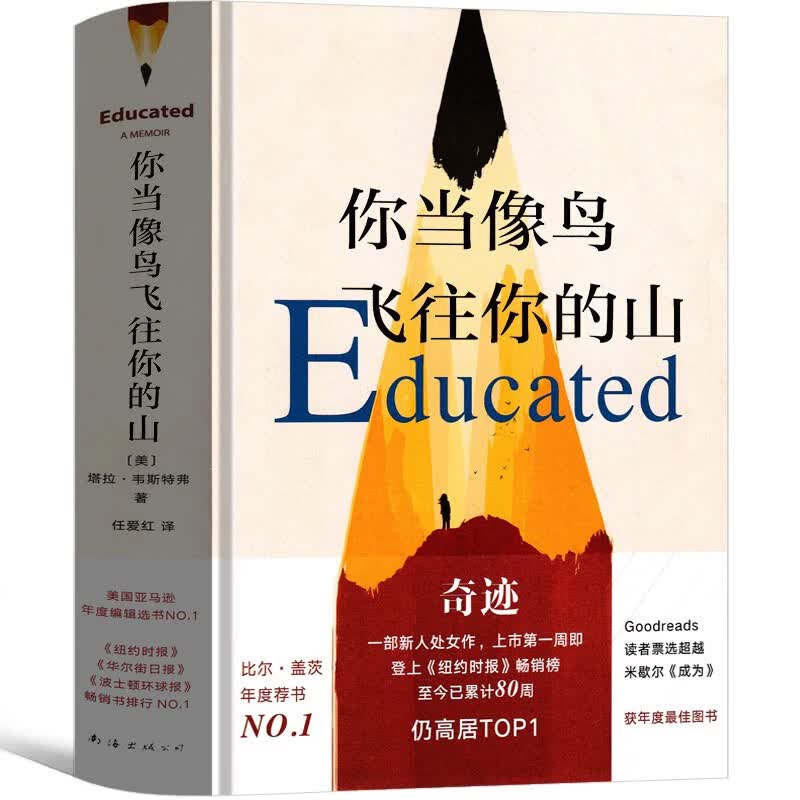 你当像鸟飞往你的山中文版正版 塔拉韦斯特弗著 比尔盖茨读者图书外国文学畅销小说集你当像鸟一样飞往你的山 当你像鸟飞往你的山