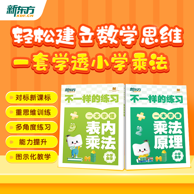 数学乘法专项训练6-12岁适用 思维训练多练习模式多角度学习乘法原理