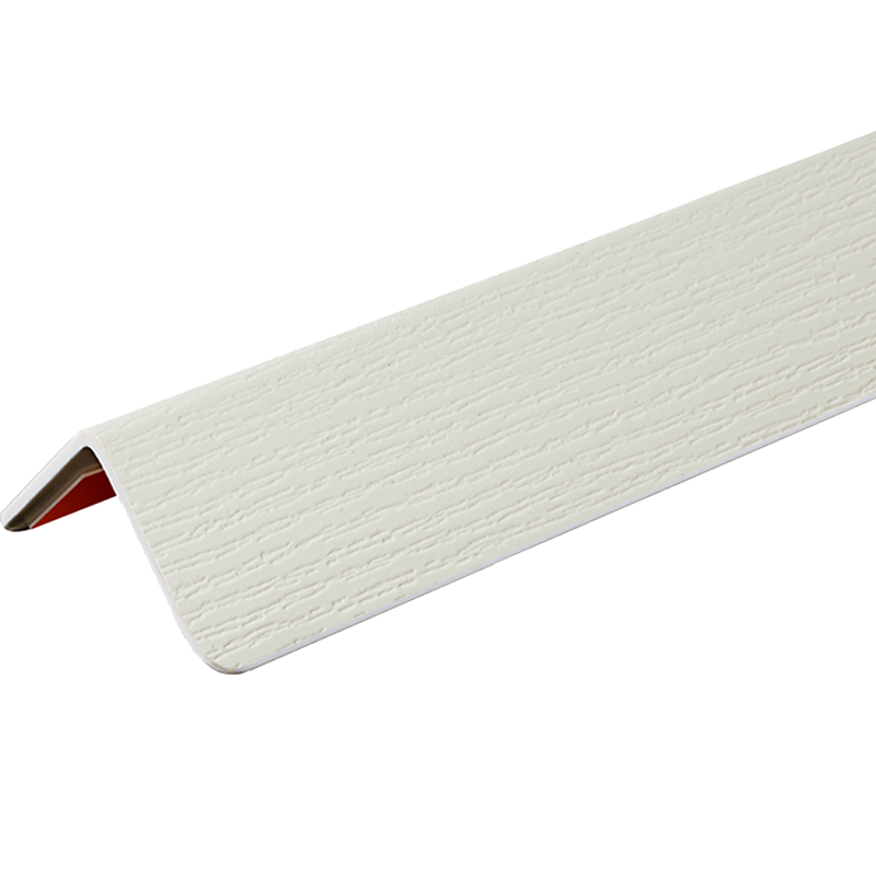 世角 纳米PVC免打孔护墙角 护角条 儿童防撞墙护角保护条 36MM白色 树纹 1米