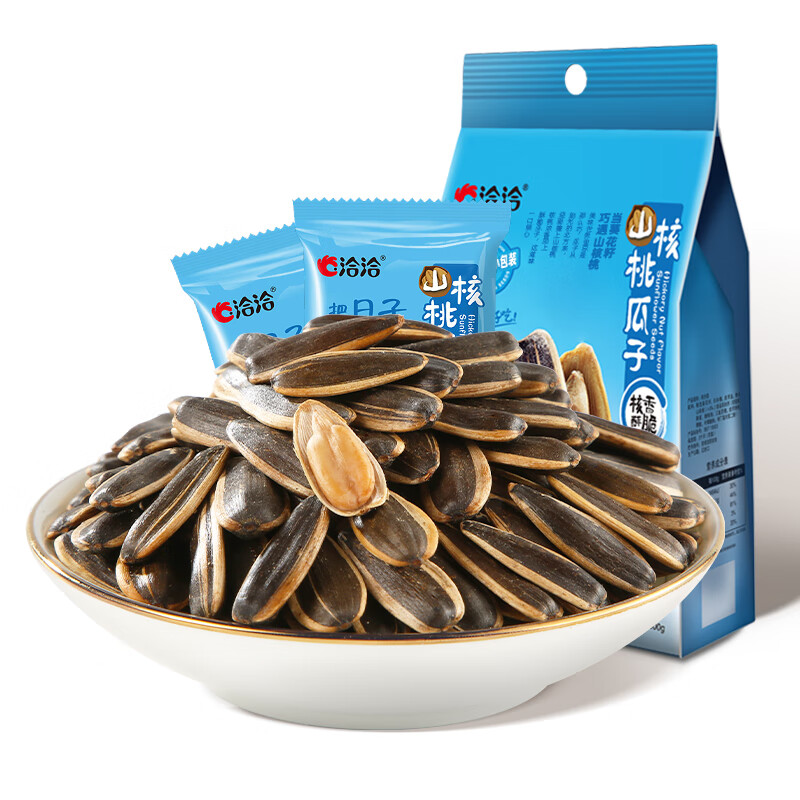 洽洽藤椒瓜子500g袋装瓜子焦糖山核桃味大颗葵花籽休闲零食 山核桃味