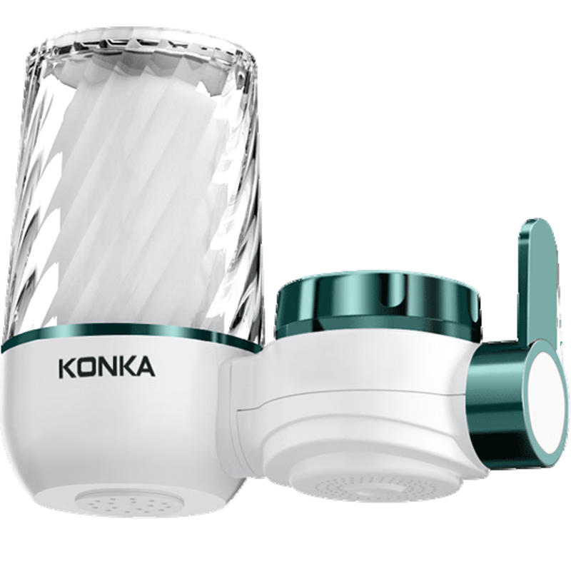 长虹（CHANGHONG） 净水器家用厨房自来水过滤器净水龙头可清洗滤水器透窗可视直饮净水机净化器  白色透窗款【1机2芯】