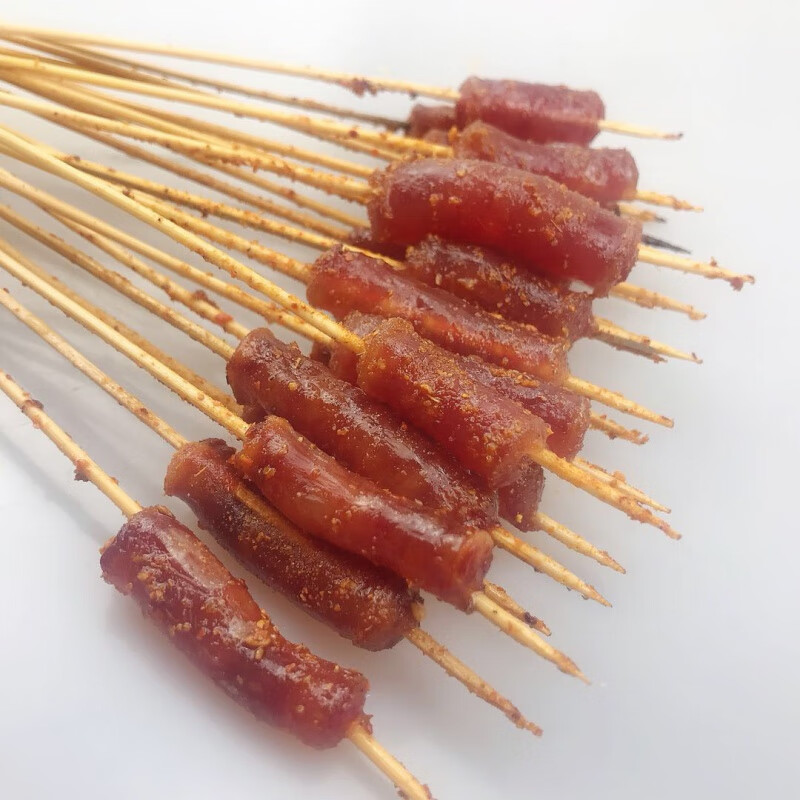 腊肠小串广式小腊肠商用网红小串烧烤火锅油炸100串腊肠小串