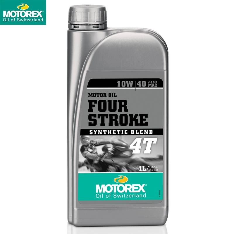 MOTOREX摩托瑞士元素4T 适合250cc以下小排量摩托车半合成机油 巧格福喜裂行UY踏板车 四冲程挂挡车通用 1L
