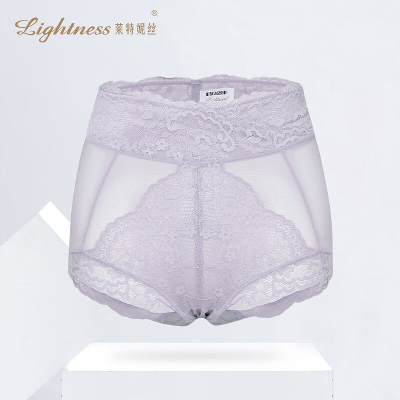 莱特妮丝(lightness) pz205 高腰平角裤舒适透气女士内裤 绀紫 155