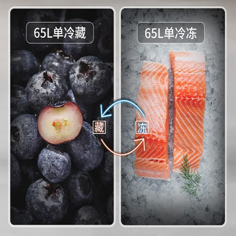 迪恩彩DINCEI台下嵌入式冰箱 底部散热迷你小型卧式内嵌式隐藏式冷藏冷冻对开岛台冰箱155升 全嵌组合155升(可装门板)