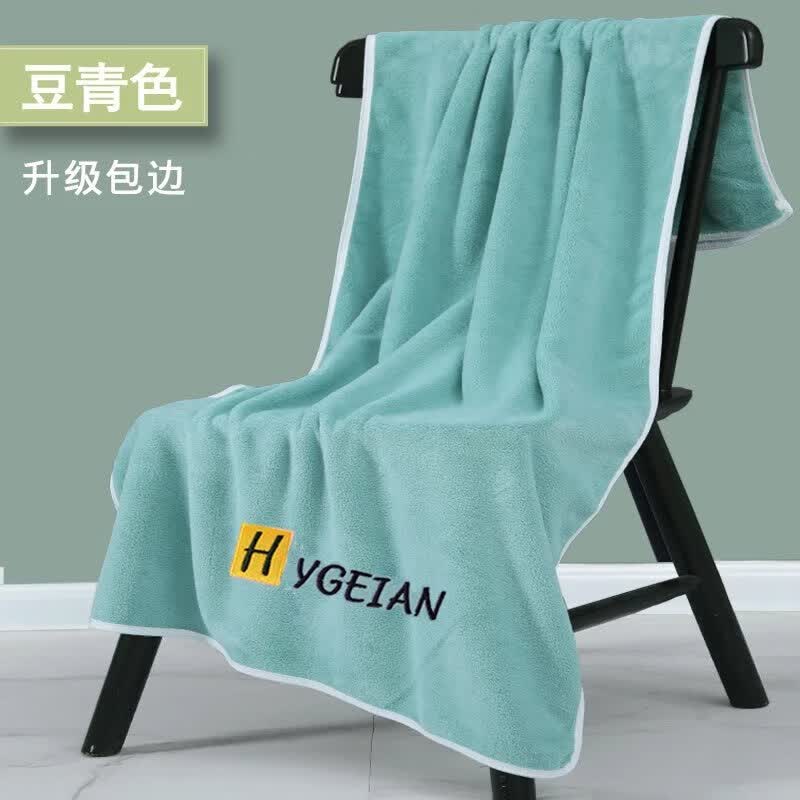 2023浴巾家用男女士比吸水速干情侣款冬裹巾大人毛巾 豆青色H标【70x140cm】使用感如何?