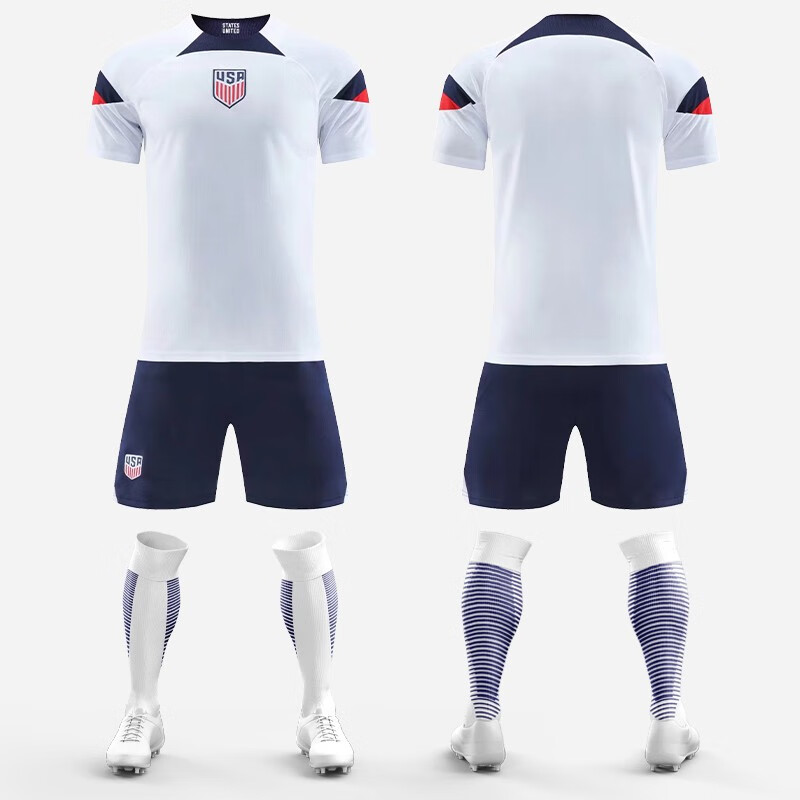 闪影美国队球衣国家队主场足球服套装男定制10号普利西奇比赛训练队服