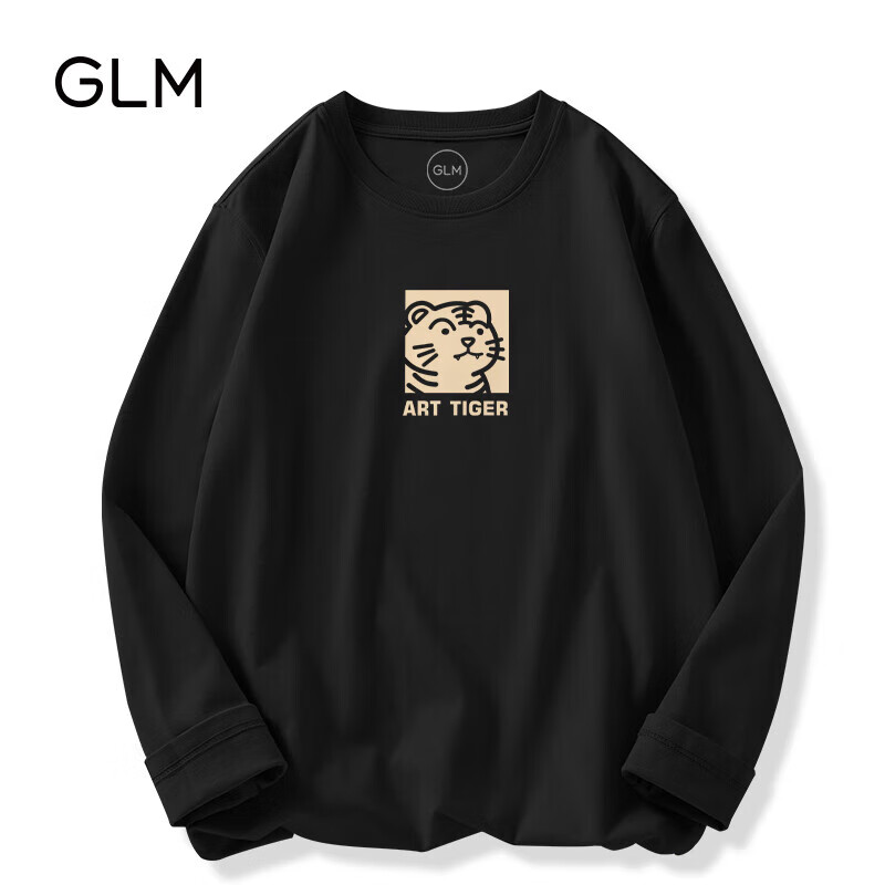 GLM森马集团品牌长袖t恤男宽松纯棉男士春秋季圆领打底衫衣服男装怎么看?