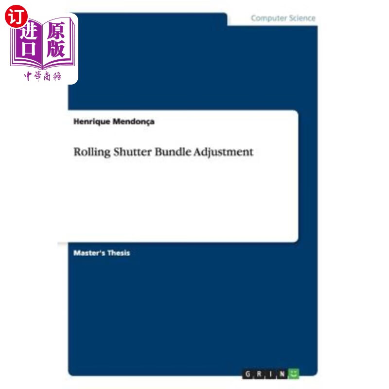 海外直订rolling shutter bundle adjustment 卷帘束调整