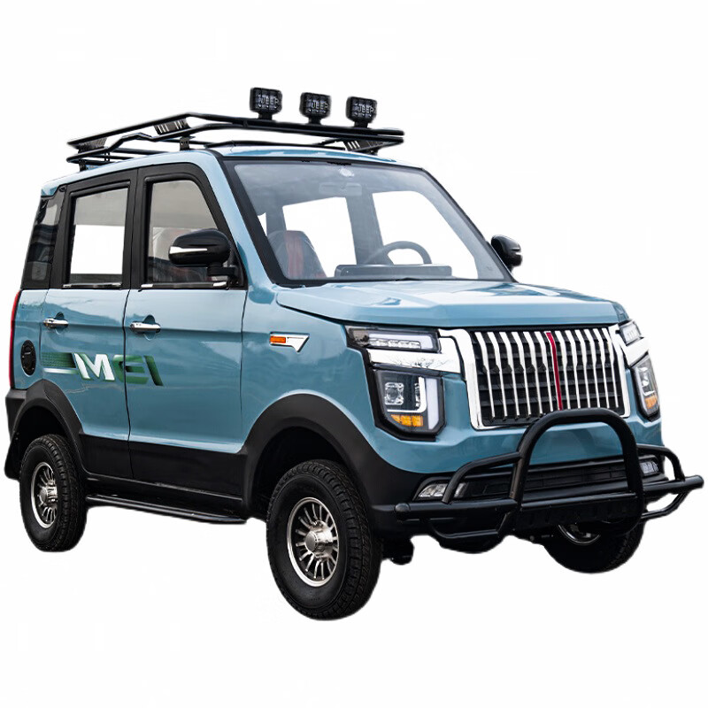 runtema四轮电动车新能源家用小型汽车油电两用女成年老头乐代步电瓶