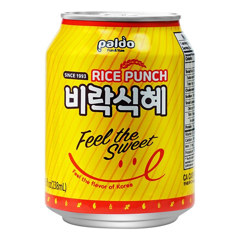 食怀韩国进口Paldo葩朵甘米汁风味饮料米露夏日解暑饮料 238mlx12罐