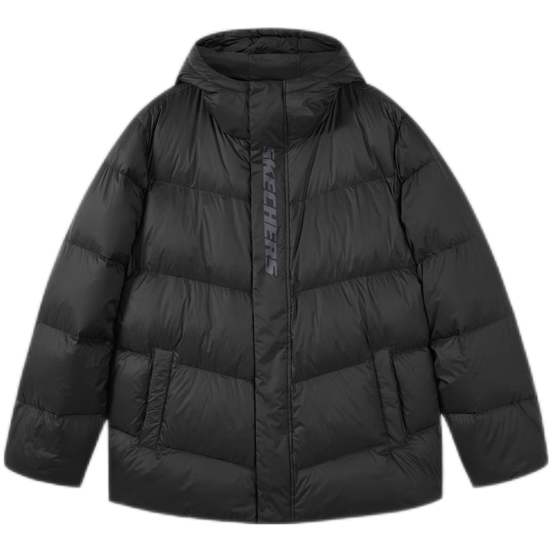 京东百亿补贴:斯凯奇(skechers)羽绒服 l422u069-0018 碳黑