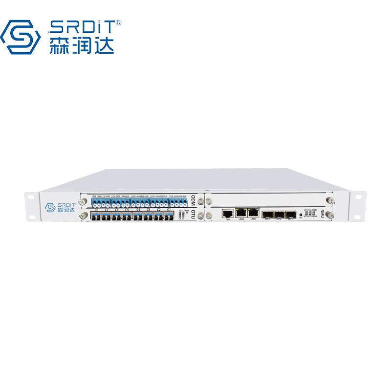 森润达（SRDIT）SOSN5800 有源光纤波分复用器10G万兆光纤倍增器CWDM粗波分DWDM密集波分 2G1040N