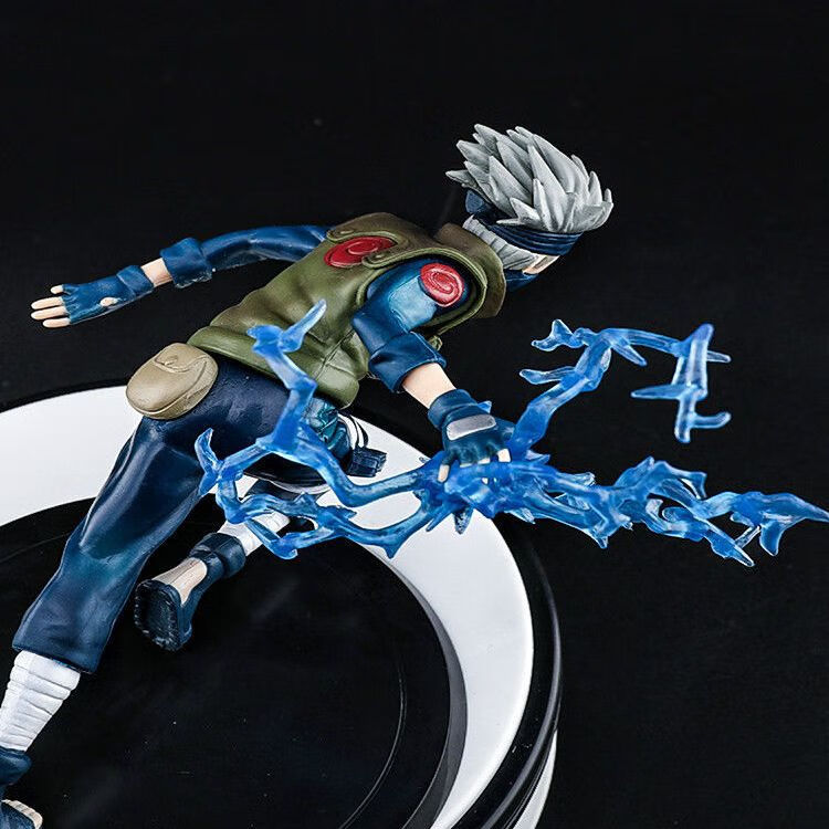 好沐音(haomuyin)火影忍者旗木卡卡西雷切模型动漫公仔摆件创意玩具