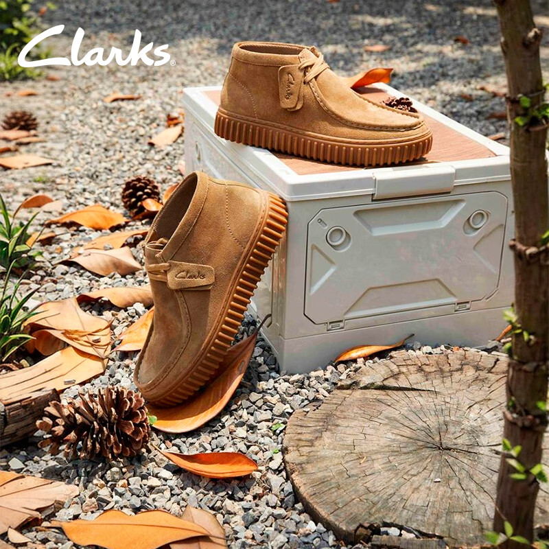 Clarks���ֽ�ͷϵ����Ьʱ�и��ų���ʱװѥ���ʸ߰���� ����ɫ 261736637 39.5