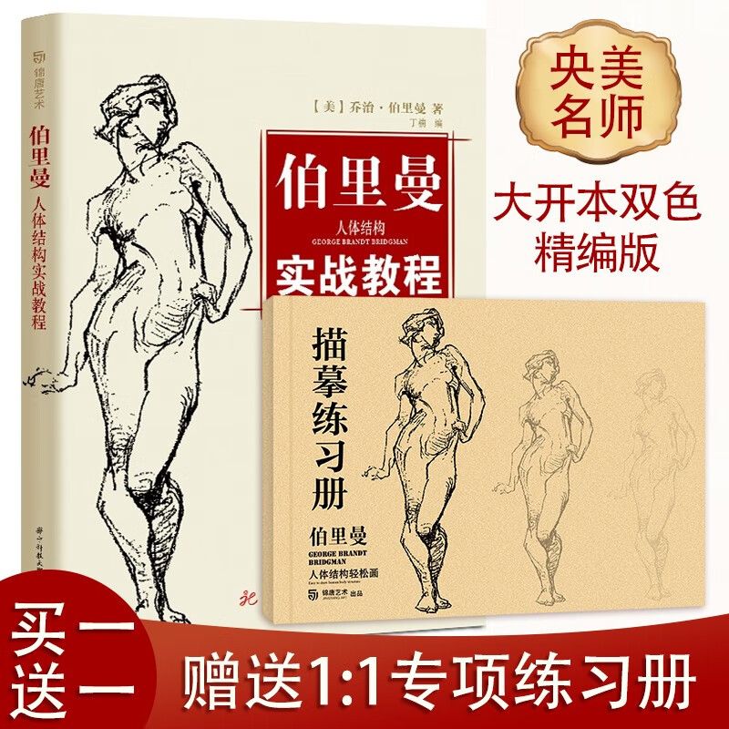 伯里曼人体结构实战教程 伯里曼人体结构教学 人物速写入门基础教程 艺用人体解剖 漫画人物动态结构速写临摹速写书 教材书籍