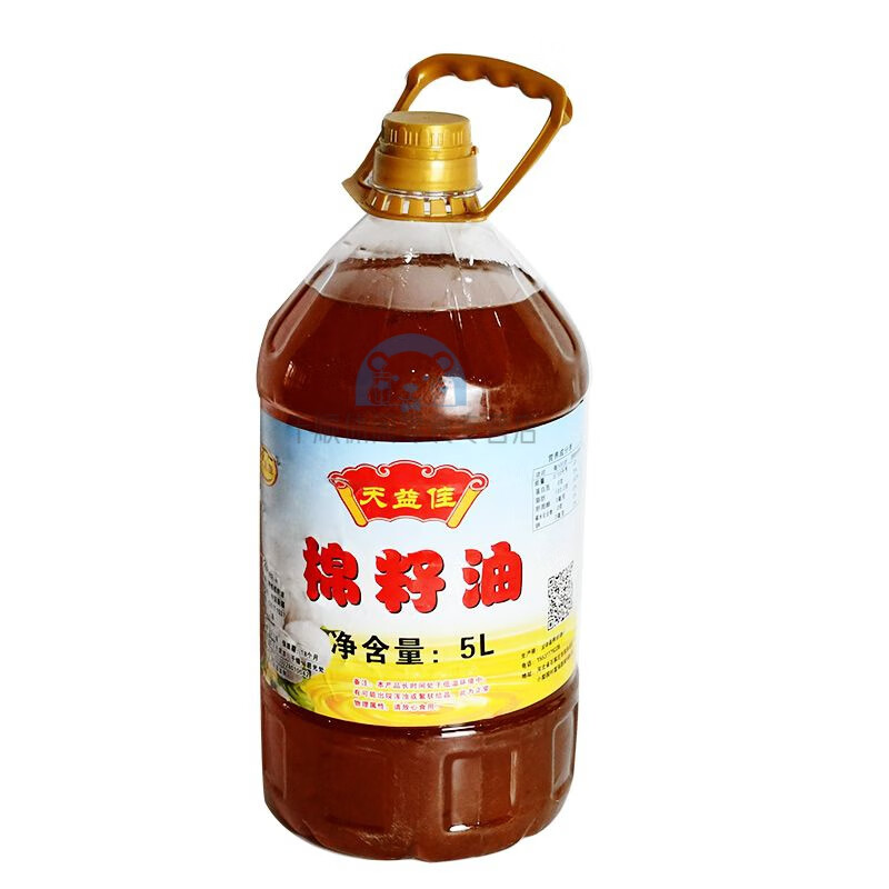 芬氏棉籽油物理压榨天然新疆棉花籽油炒菜煎炸油天益佳食用油 颜色深