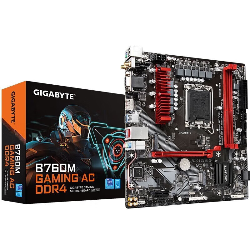 技嘉B760M GAMING AC魔鹰/ D2H/DS3H支持12代/13代酷睿处理器电脑主板 B760M GAMING AC 魔鹰WiFi D4