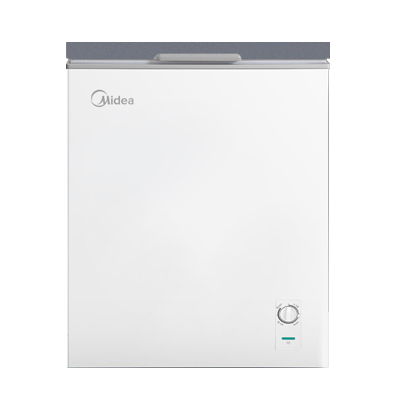 美的（Midea）冰柜家用商用冷柜冷藏冷冻保鲜柜小型冰柜节能省电冰箱卧式冰柜 家用冰柜145KM 节能省电一级能效