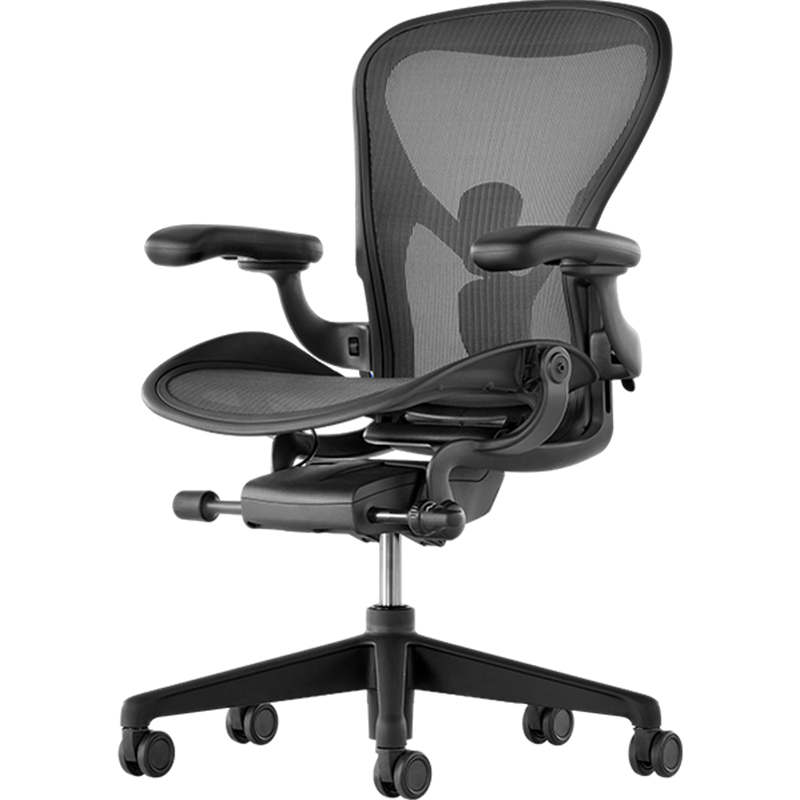 赫曼米勒（HERMAN MILLER）Aeron人体工学椅 座椅 电脑椅 办公椅 石墨色 中号 送礼佳选