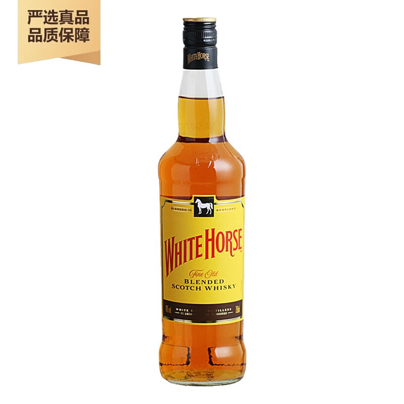 horse 苏格兰威士忌 原瓶进口洋酒烈酒 帝亚吉欧 白马威士忌750ml