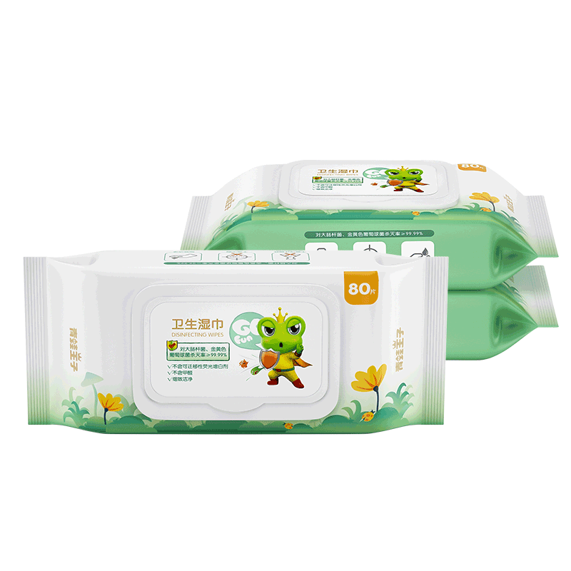 FROGPRINCE 青蛙王子 婴儿卫生湿巾 80抽*3包