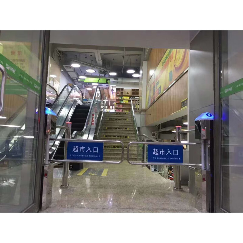 超市摆闸方柱型防撞人行通道红外感应自动单向感应门出入口感应器